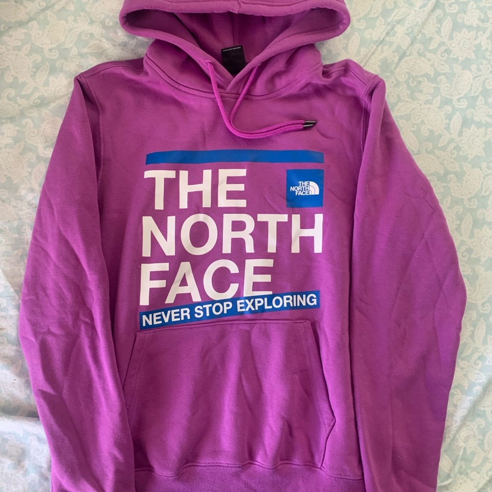 Purple Northface hoodie